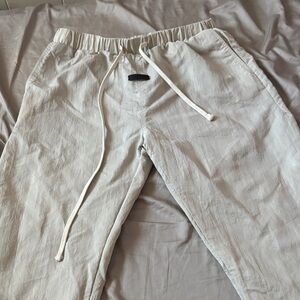 ESSENTIALS Men's Or Women’s White Drawstring Pants